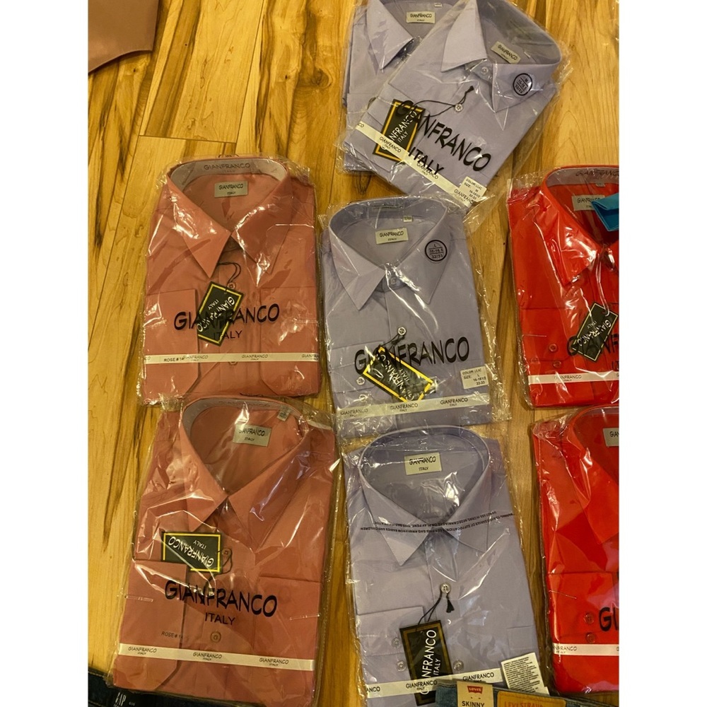 Different variety of multicolored Men’s dress up shirts